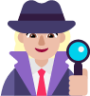woman detective medium light emoji