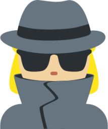 woman detective: medium-light skin tone emoji