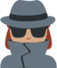 woman detective: medium skin tone emoji