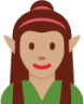 woman elf: medium skin tone emoji