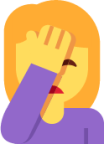 woman facepalming emoji