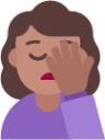 woman facepalming medium emoji