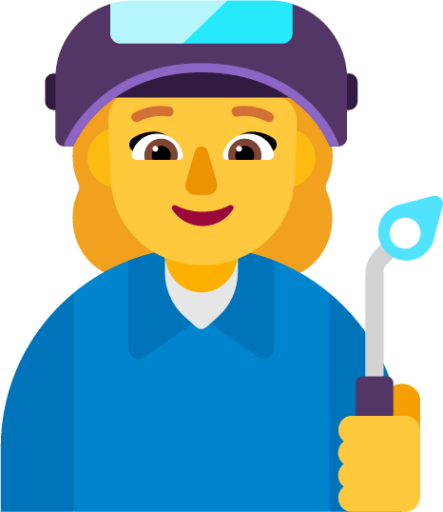woman factory worker default emoji