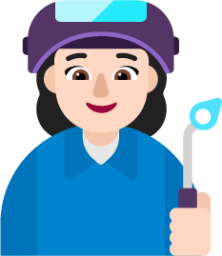 woman factory worker light emoji