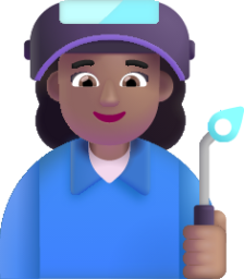 woman factory worker medium emoji
