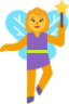 woman fairy default emoji