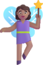 woman fairy medium emoji