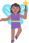 woman fairy medium emoji