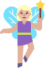 woman fairy medium light emoji