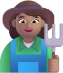 woman farmer medium emoji