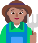 woman farmer medium emoji
