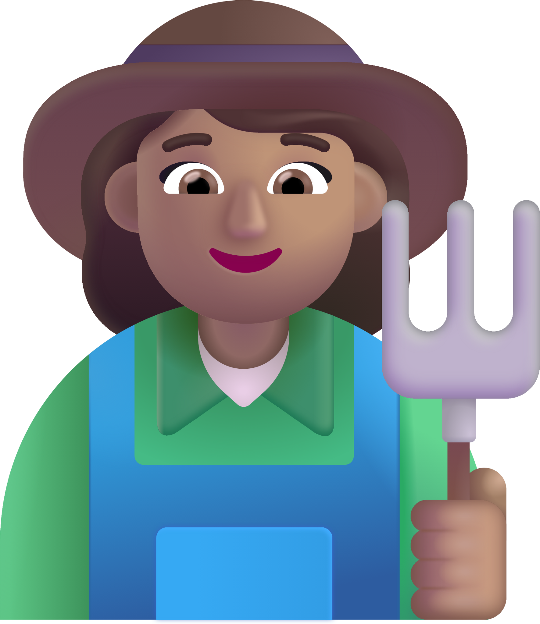 woman farmer medium emoji