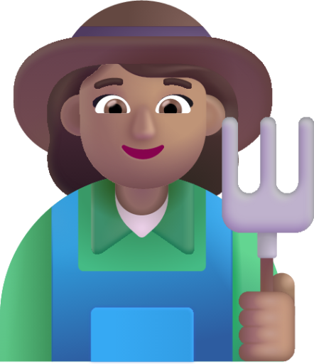 woman farmer medium emoji