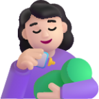 woman feeding baby light emoji