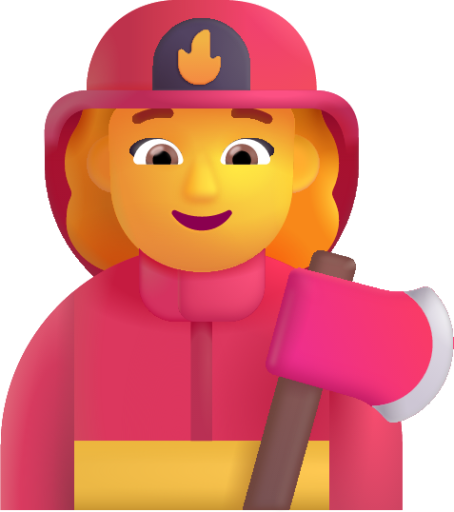 woman firefighter default emoji