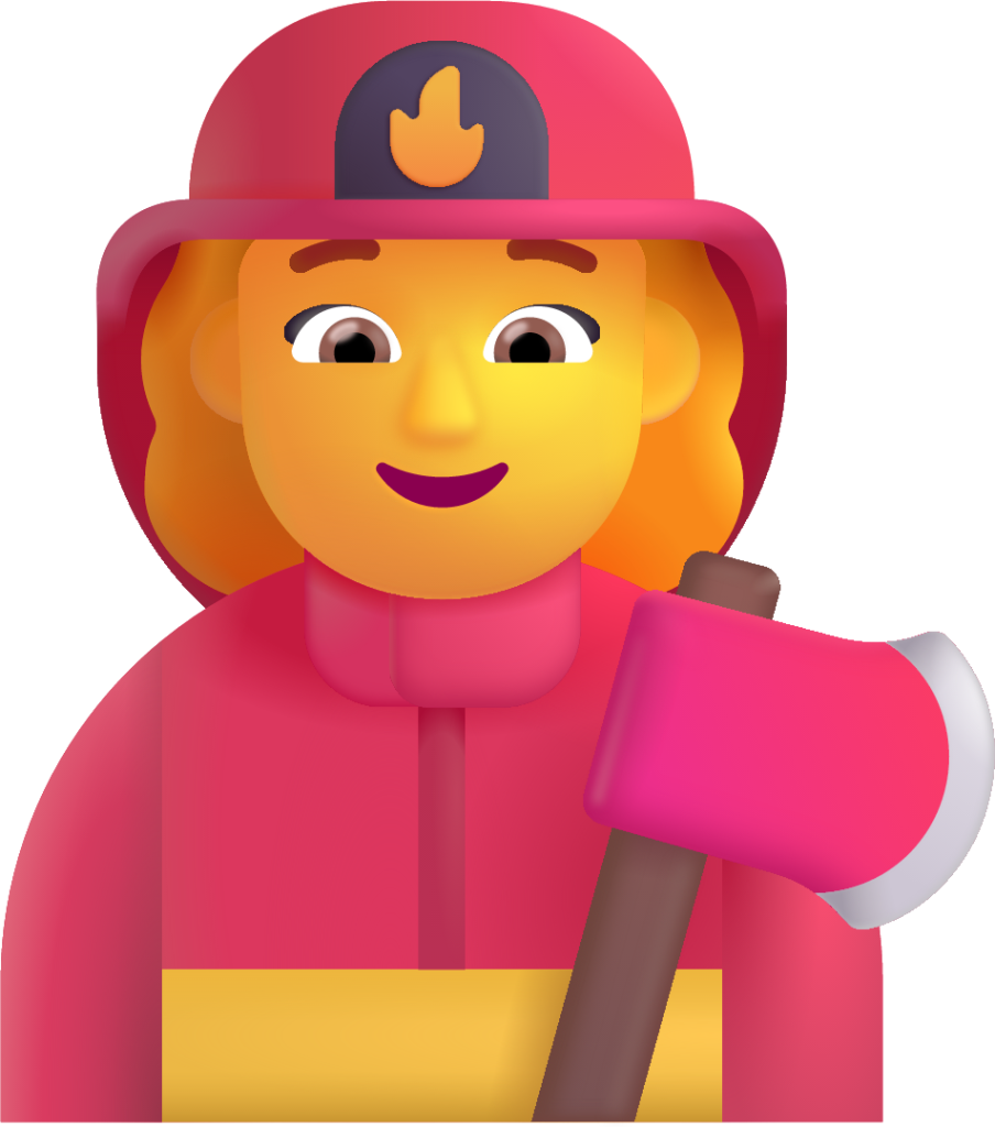 woman firefighter default emoji