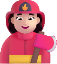 woman firefighter light emoji