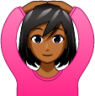 woman gesturing ok (brown) emoji