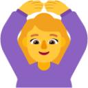 woman gesturing ok default emoji