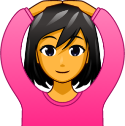 woman gesturing ok emoji