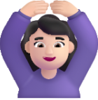 woman gesturing ok light emoji