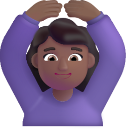 woman gesturing ok medium dark emoji