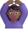 woman gesturing ok medium dark emoji
