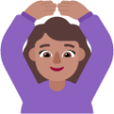 woman gesturing ok medium emoji