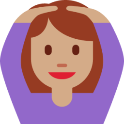 woman gesturing OK: medium skin tone emoji