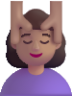 woman getting massage medium emoji