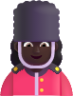 woman guard dark emoji
