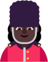 woman guard dark emoji