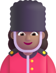 woman guard medium emoji