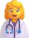 woman health worker default emoji