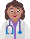 woman health worker medium emoji
