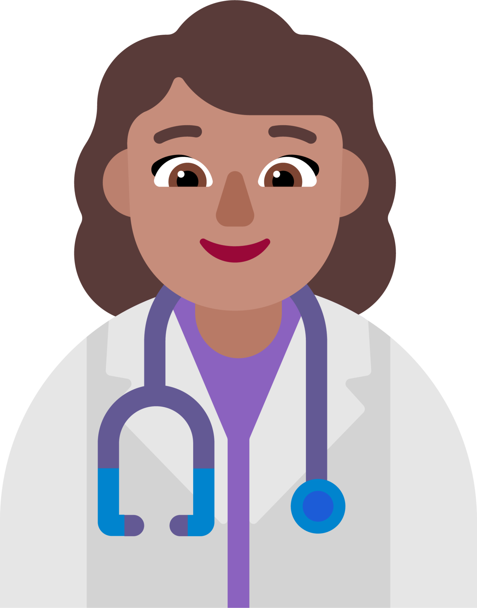 woman health worker medium emoji