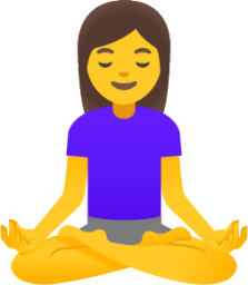 woman in lotus position emoji