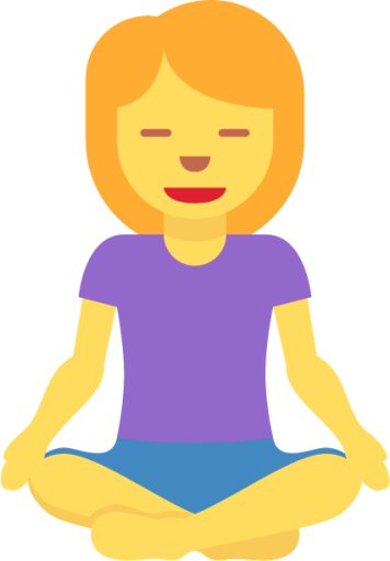 woman in lotus position emoji