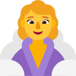 woman in steamy room default emoji