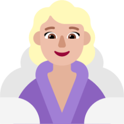 woman in steamy room medium light emoji