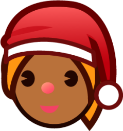 woman in stocking cap (brown) emoji