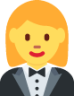 woman in tuxedo emoji