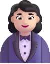woman in tuxedo light emoji