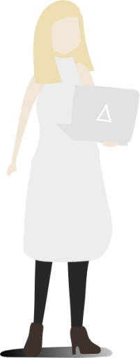 woman in white dress standing illustration