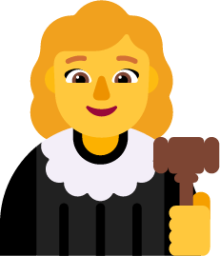 woman judge default emoji