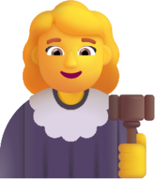 woman judge default emoji