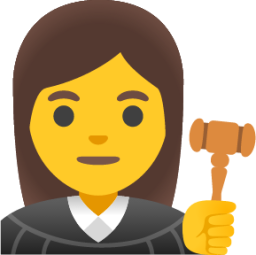 woman judge emoji