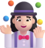 woman juggling light emoji