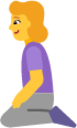 woman kneeling default emoji