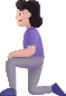 woman kneeling light emoji
